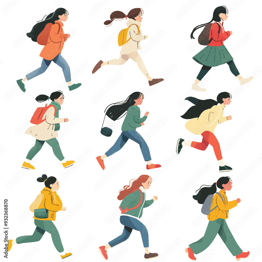 Vector Person is running simple an Vector Person is running simple an