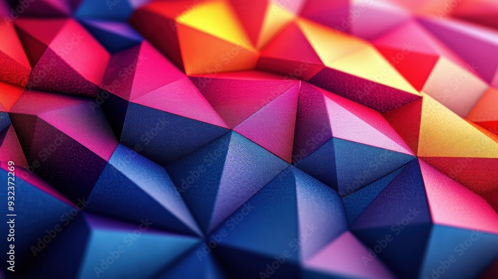 Abstract Geometric Pattern with Vibrant Colors Abstract Geometric Pattern with Vibrant Colors