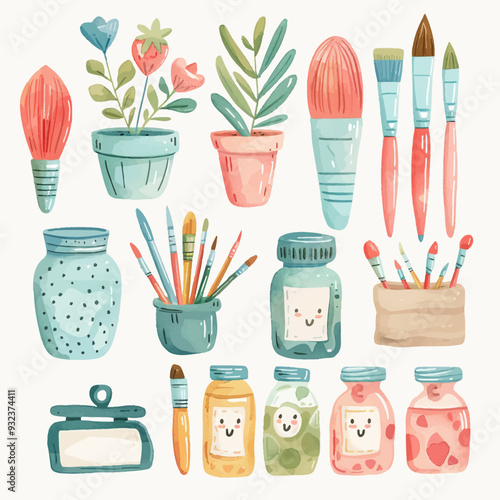 Vector Art Supplies simple and min