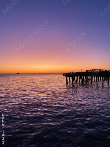 sunset over the sea