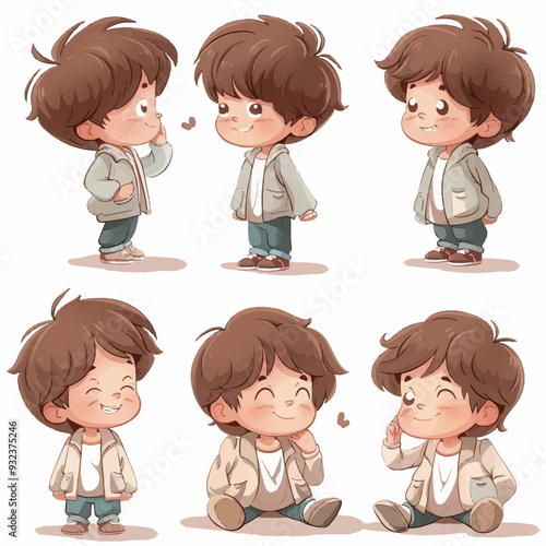 Vector Boy Liking simple and minim