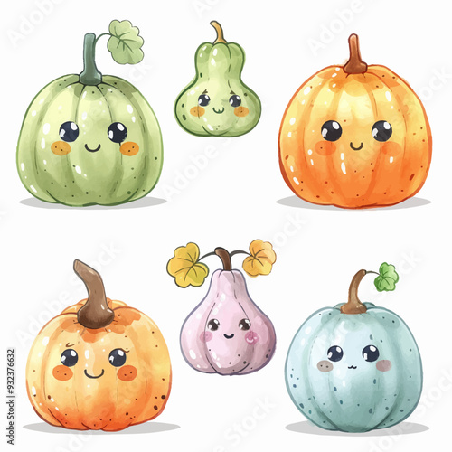 Vector Gourd simple and minimalist