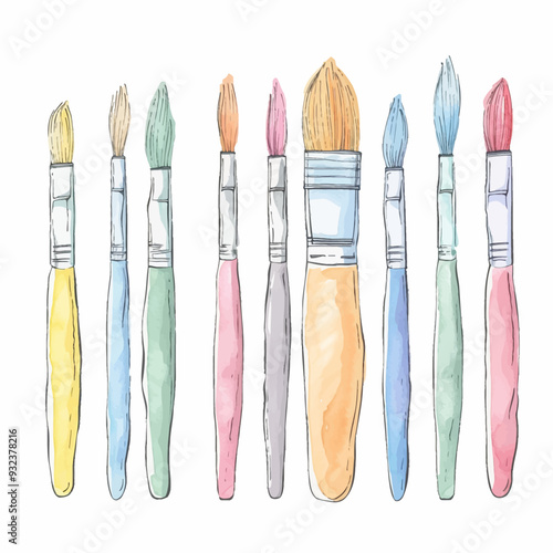 Vector Paintbrush simple and minim