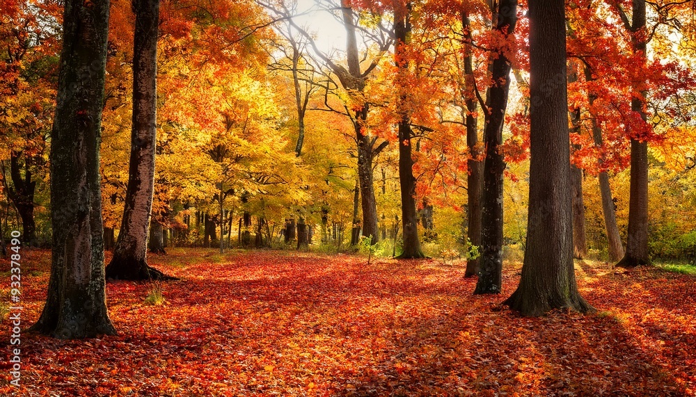 Fototapeta premium Autumn in the forest