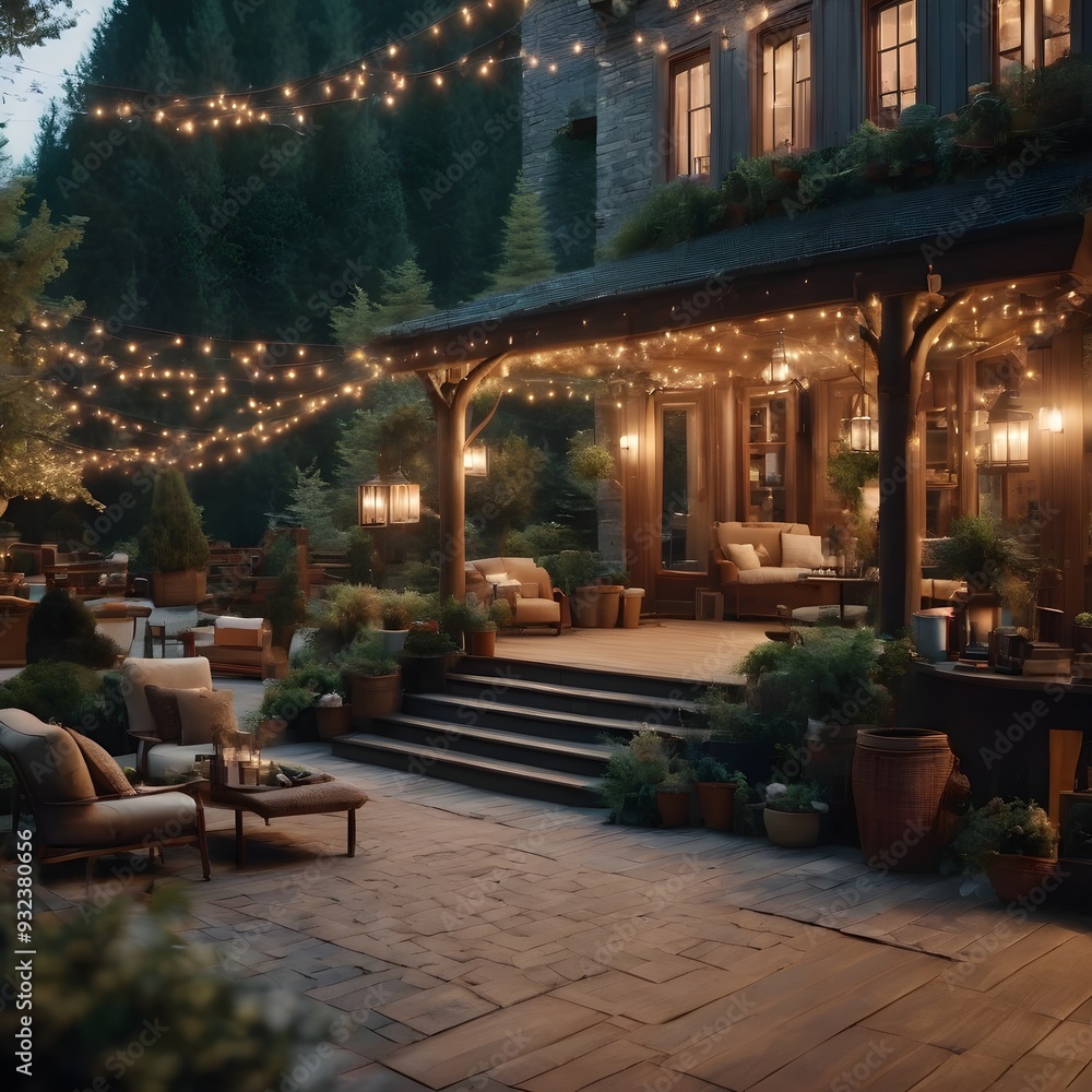 Obraz premium restaurant in the night