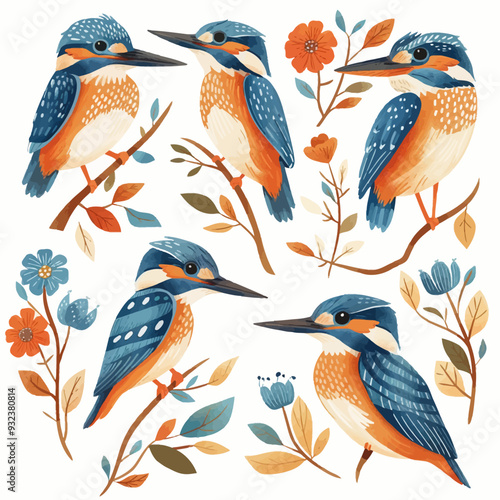Vector Kingfisher simple and minim