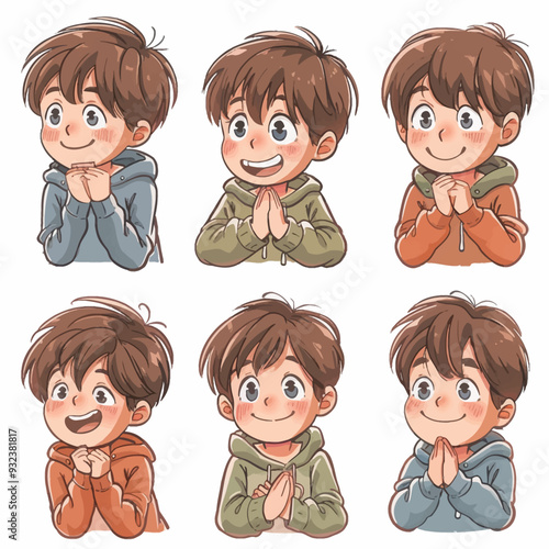 Vector Boy Giving simple and minim