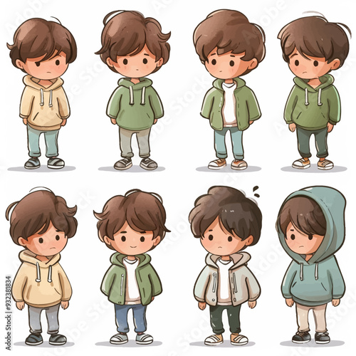 Vector Boy Having simple and minim