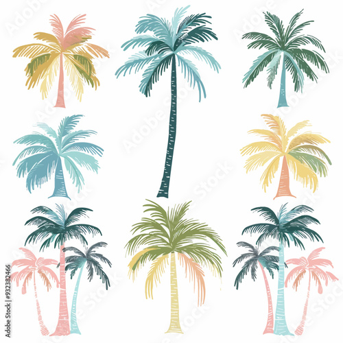 Vector Palm Tree simple and minima