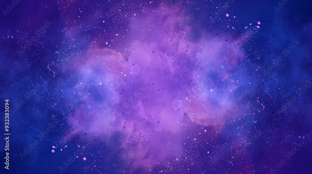 Fototapeta premium aesthetic pink and blue watercolor cloud dreamy background