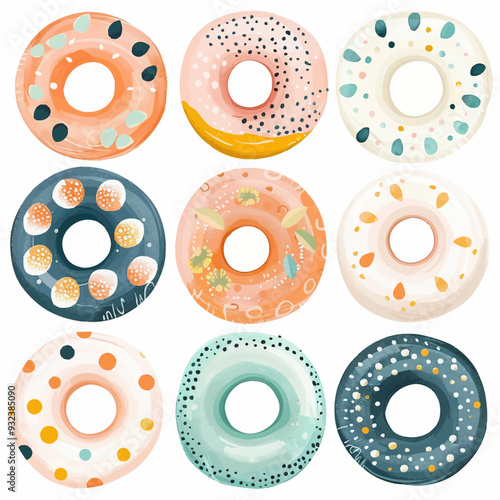 Vector Onion Ring simple and minim
