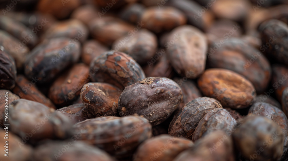 Close-Up of Cocoa Beans Close-Up of Cocoa Beans