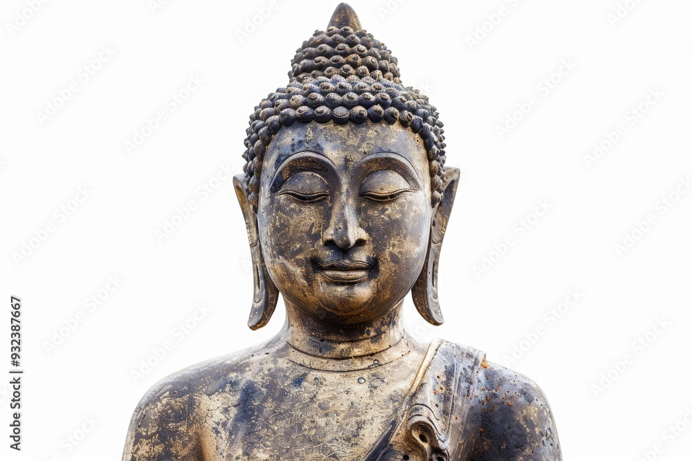 A statue of a person wearing a hat, great for decorative purposes or as a symbol of creativity A statue of a person wearing a hat, great for decorative purposes or as a symbol of creativity
