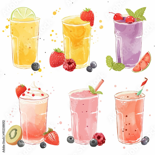 Vector Smoothie simple and minimal