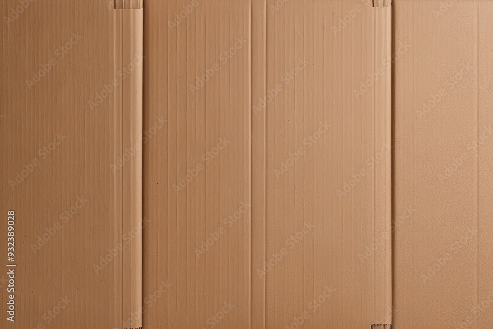Fototapeta premium Brown Cardboard Background with Kraft Paper Texture