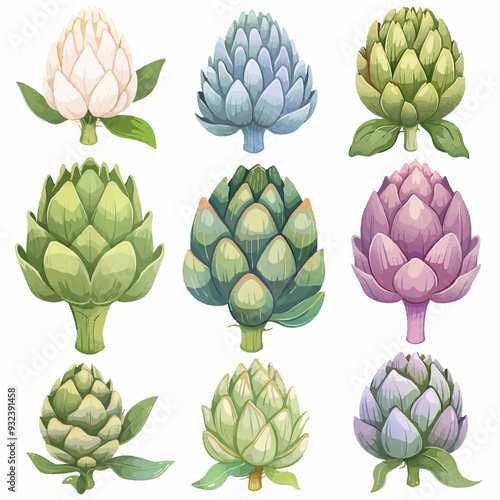 Vector Artichoke simple and minima