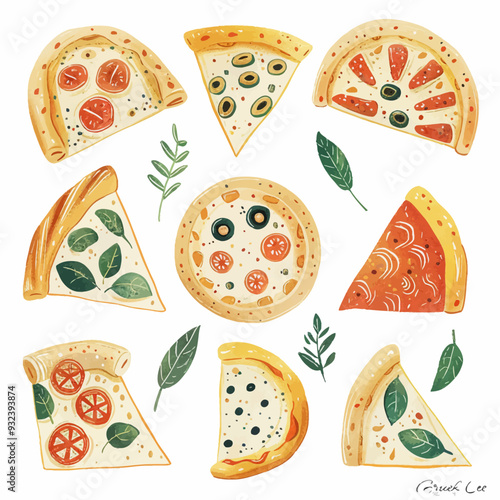 Vector Trk Pizza simple and minima