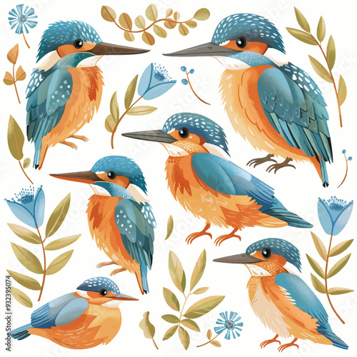 Vector Kingfisher simple and minim