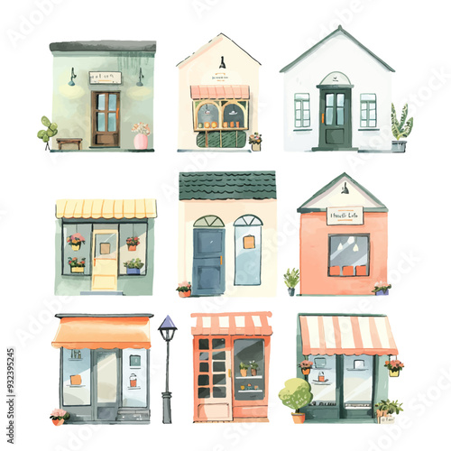 Vector Storefront simple and minim