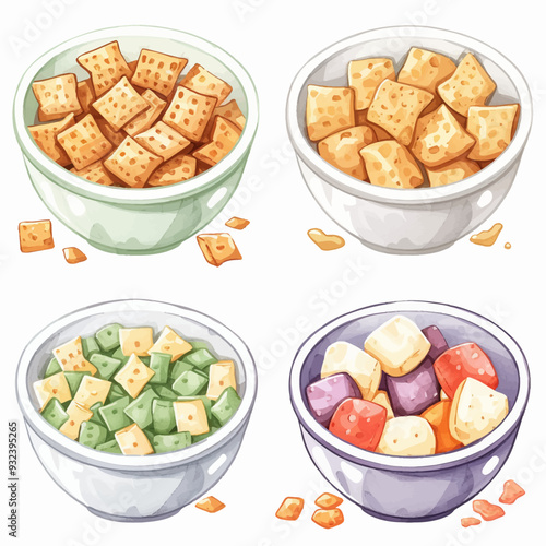 Vector Chex Mix simple and minimal