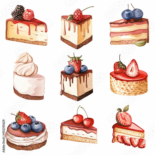 Vector Cheesecake simple and minim