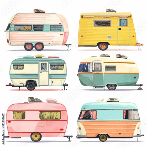 Vector Mobile Home simple and mini