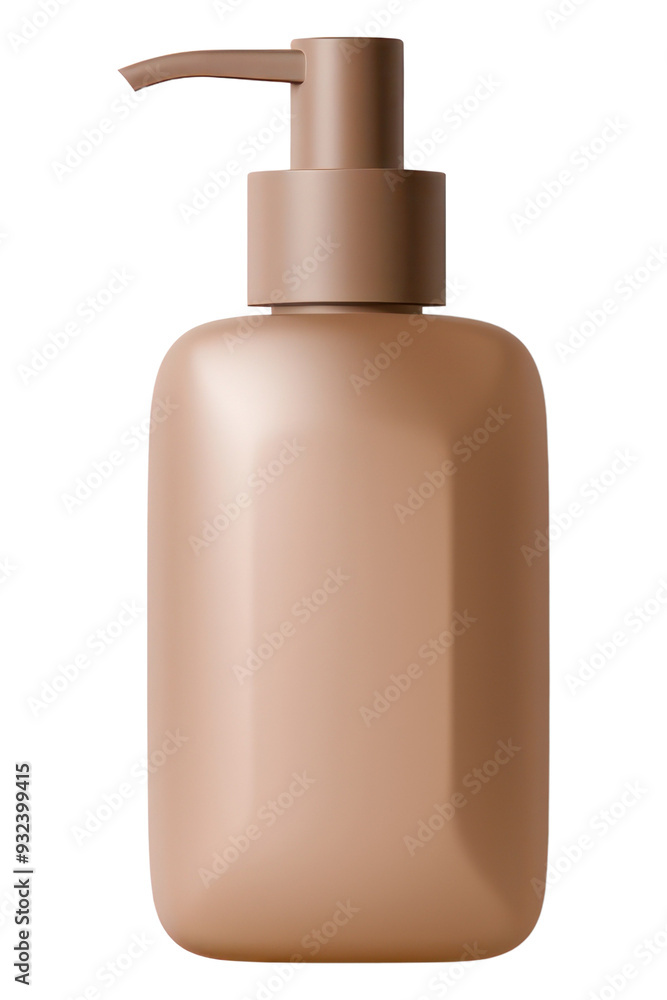 PNG Transparent-Opaque SHAMPOO BOTTLE with pump in tea brown bottle simplicity white background. PNG Transparent-Opaque SHAMPOO BOTTLE with pump in tea brown bottle simplicity white background.
