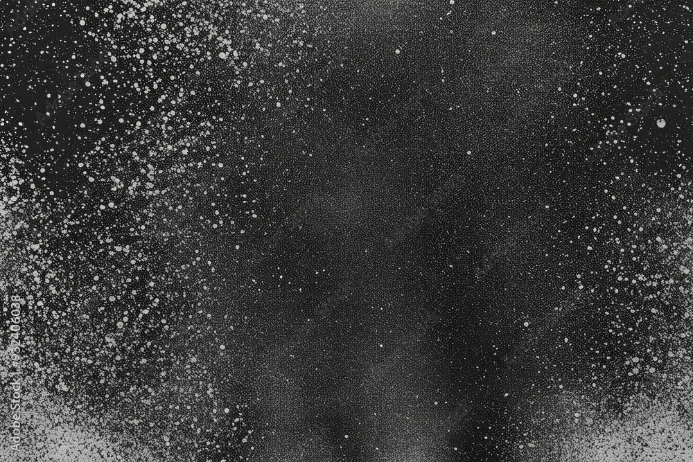 Obraz premium Black and White Artistic Film Grain Overlay with Unique Speckled Noise and Rugged Texture