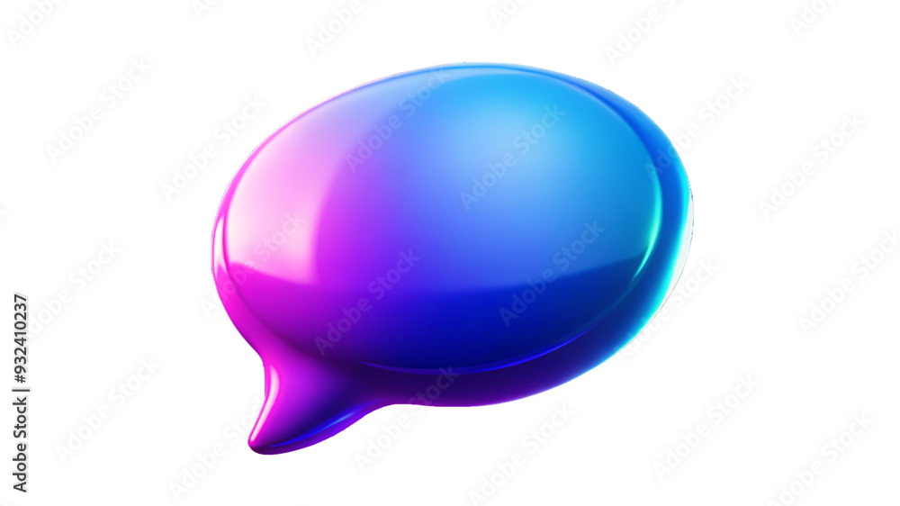 Vibrant Orange and Red Speech Bubble Icon with Gradient. Vibrant Orange and Red Speech Bubble Icon with Gradient.