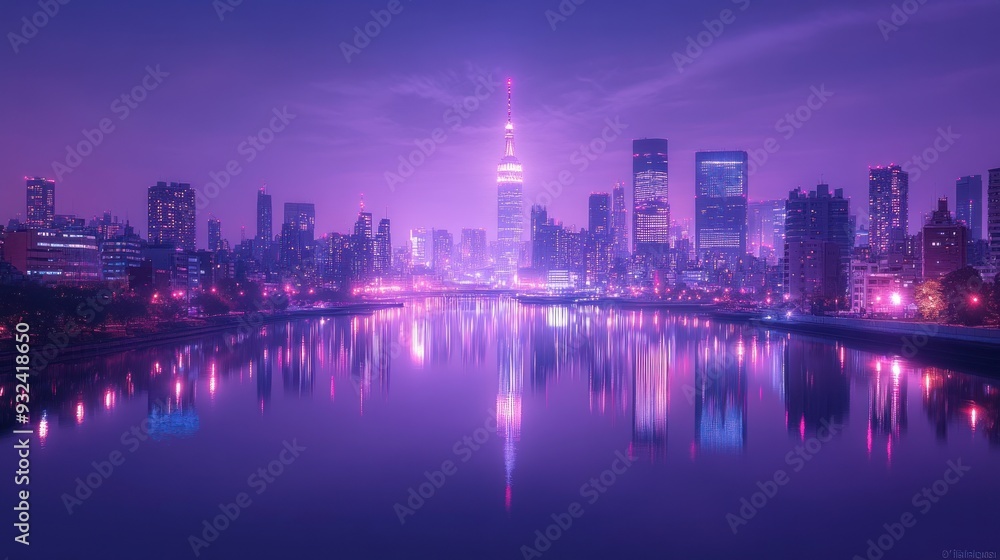 Cityscape with reflection Cityscape with reflection