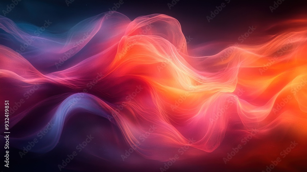 Abstract Waves of Light and Color