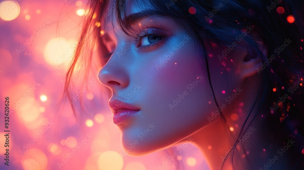 Woman in Neon Lights Woman in Neon Lights