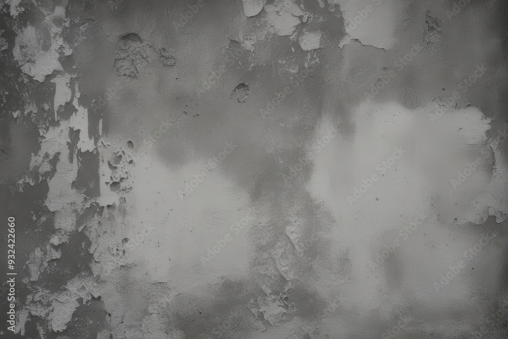 Grungy Gray Plaster Concrete Wall Texture in Monochrome Style Grungy Gray Plaster Concrete Wall Texture in Monochrome Style