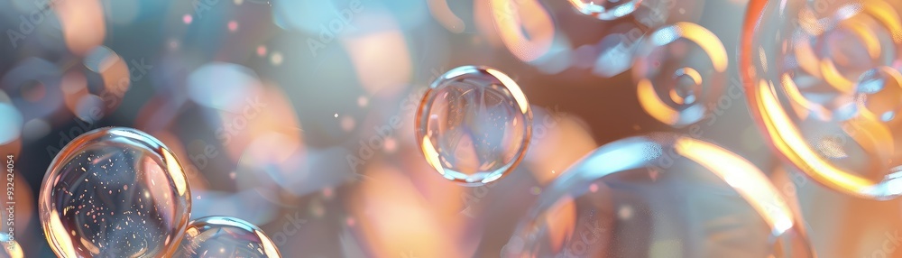 A mesmerizing display of colorful bubbles floating against a soft blurred background, ideal for evoking creativity and joy. A mesmerizing display of colorful bubbles floating against a soft blurred background, ideal for evoking creativity and joy.