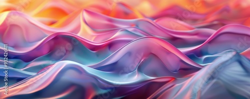 Wallpaper Mural Abstract colorful waves create a stunning visual experience with smooth gradients and flowing shapes for artistic inspiration. Torontodigital.ca