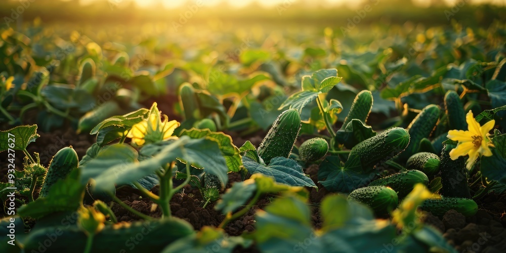 Field of cucumbers or pickled cucumbers available for purchase Field of cucumbers or pickled cucumbers available for purchase