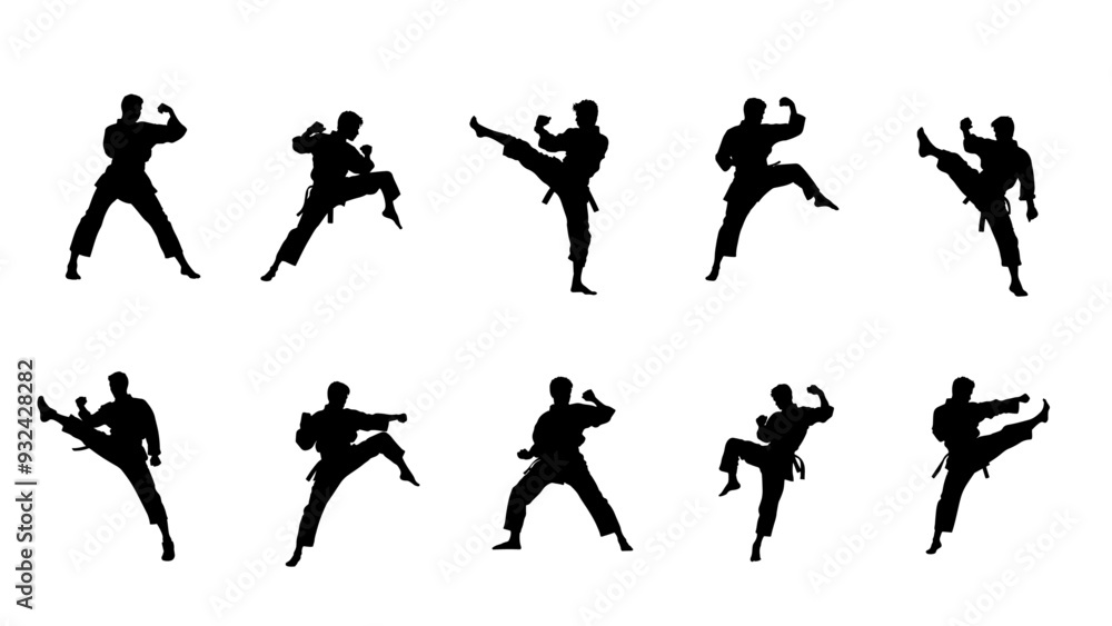 karate fight Martial arts illustration for logo karate fight Martial arts illustration for logo