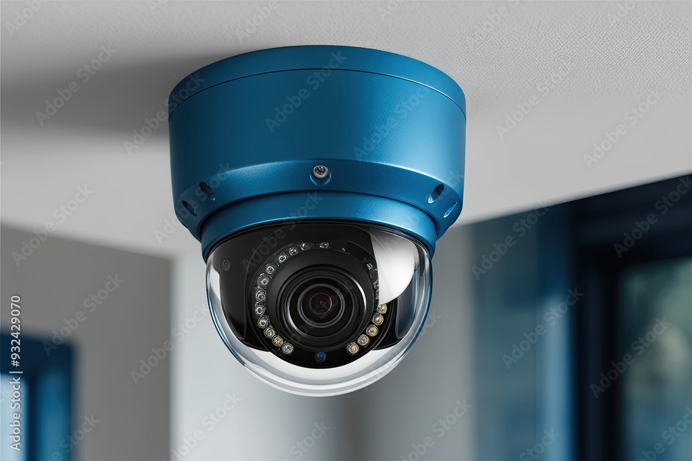 Innovative Icy Blue Dome Security Camera for Superior Surveillance and Protection Innovative Icy Blue Dome Security Camera for Superior Surveillance and Protection