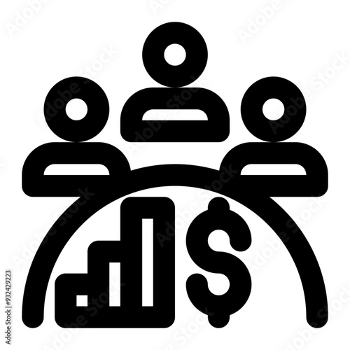 demographic economics, population economics, demography, economics, segmentation, economy outline icon