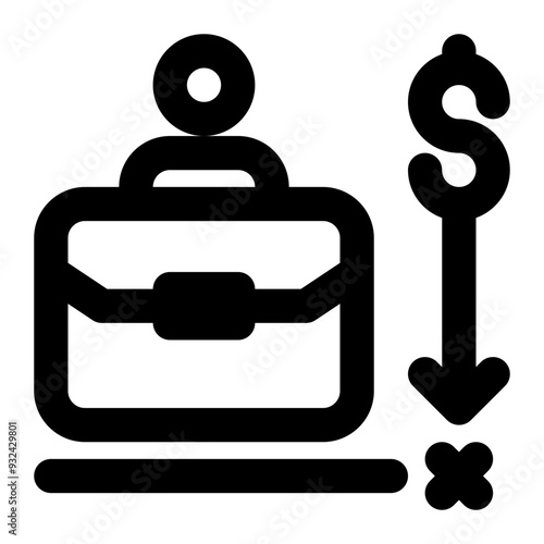 minimum wage, lowest remuneration, lowest wage, wages, employee, employment outline icon