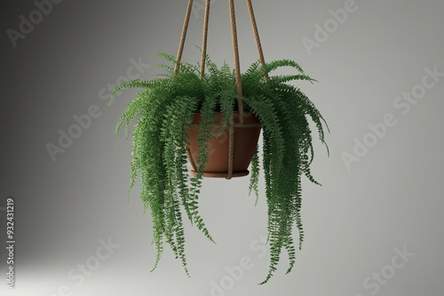 3D Rendered Rhipsalis Baccifera Plant Highlighting Seasonal Growth and Natural Environment photo