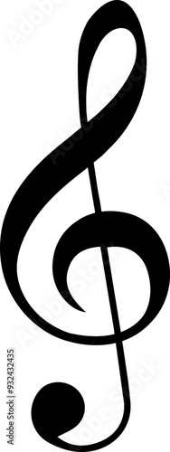 높은 음자리표, G Clef 벡터 일러스트