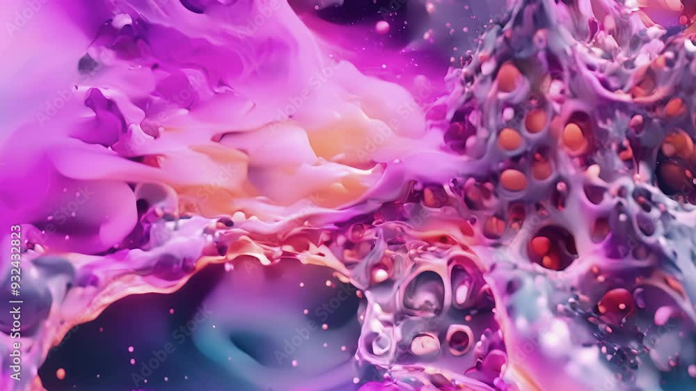 Here we can see the intricate branching patterns of hyaluronic acid a major component of the extracellular matrix. Here we can see the intricate branching patterns of hyaluronic acid a major component of the extracellular matrix.