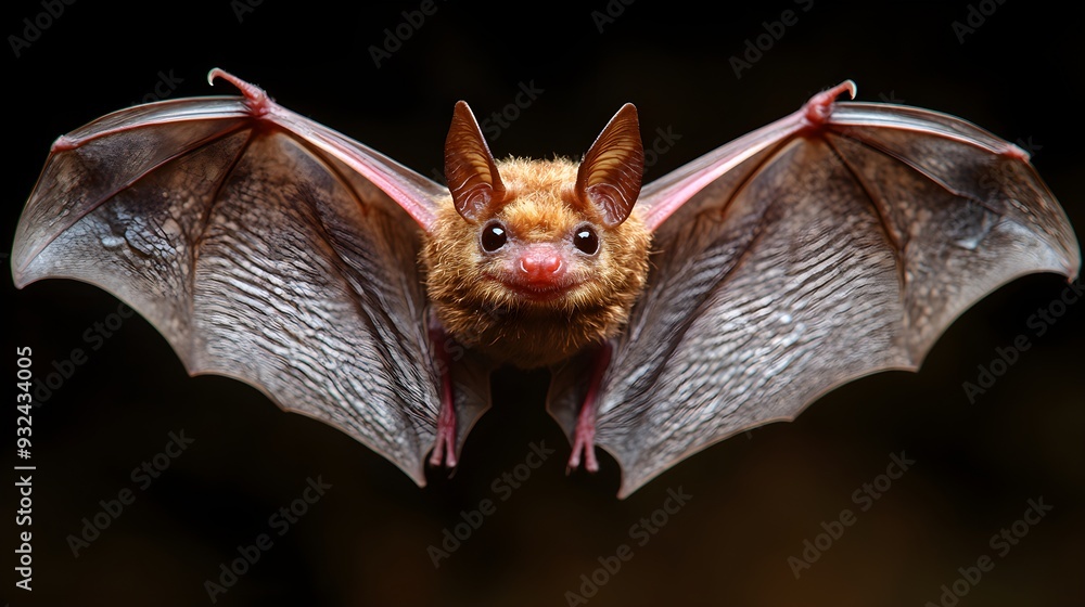 Obraz premium A vampire bat with outstretched wings