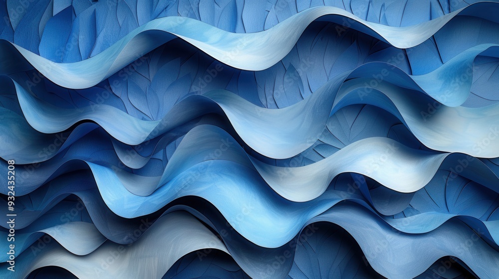 Abstract Blue Wave Pattern Abstract Blue Wave Pattern