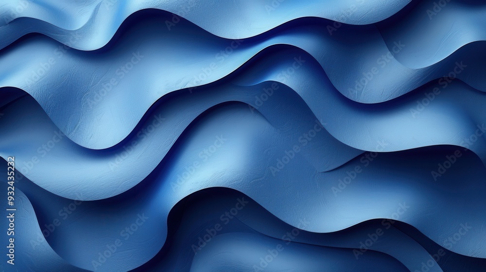 Abstract Blue Waves: A Play of Light and Shadow Abstract Blue Waves: A Play of Light and Shadow