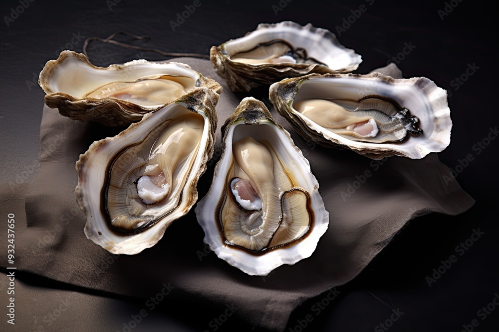 Oysters isolated on white background Oysters isolated on white background