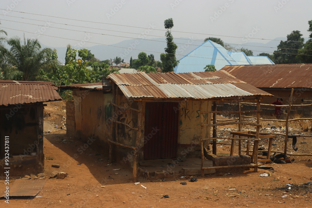African House in a Village African House in a Village