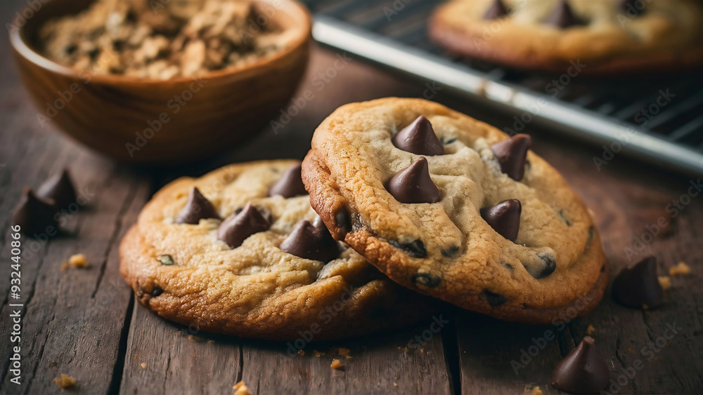 World's Best Chocolate Chip Cookies Close-Up World's Best Chocolate Chip Cookies Close-Up
