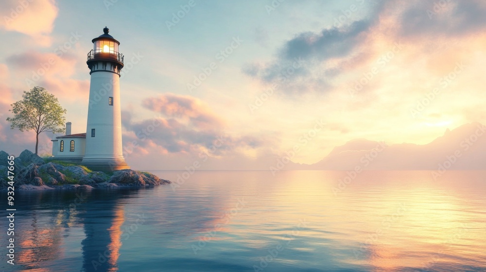 Lighthouse at Sunset Lighthouse at Sunset